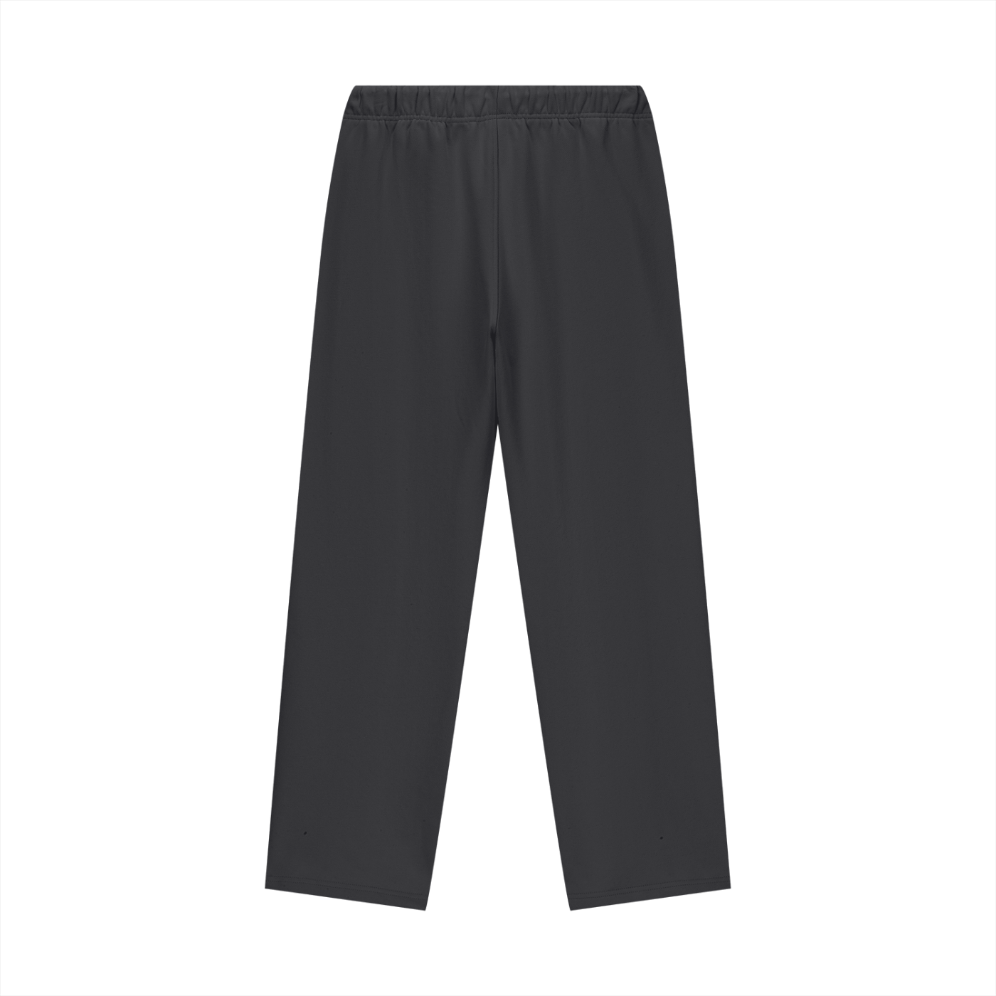 Black Christian fleece straight leg pants with bold “Jesus Saves.” design, premium faith-based streetwear apparel for men and women, comfortable and high-quality Christian clothing.